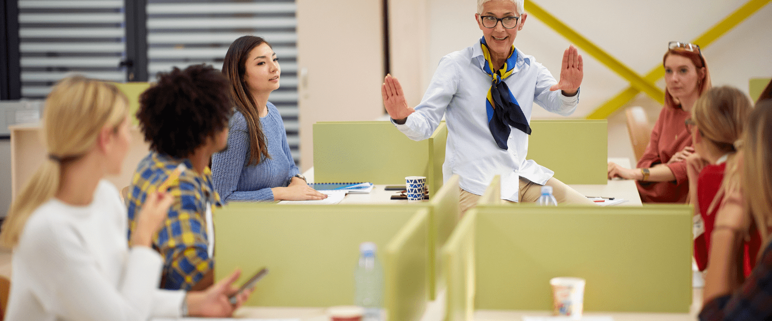 Illustration of a person’s profile with a large lightbulb superimposed over their head, symbolizing a bright idea.